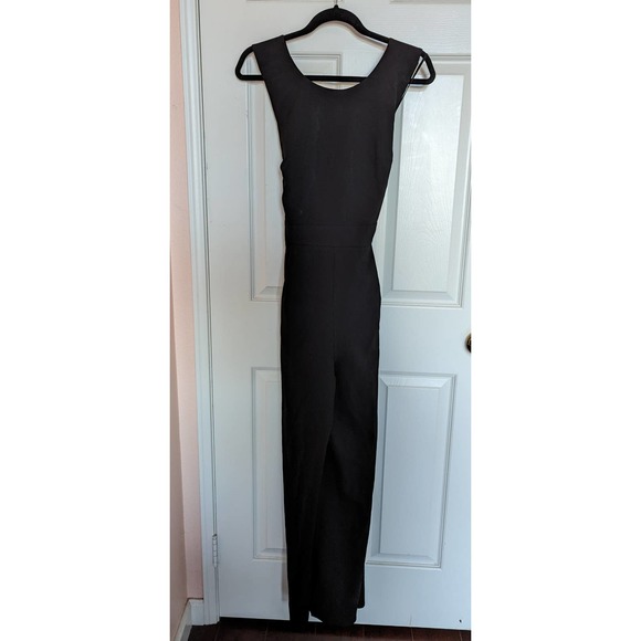 NWOT COS Wool Wide Leg Cross Back Jumpsuit Size 8 - Picture 6 of 16